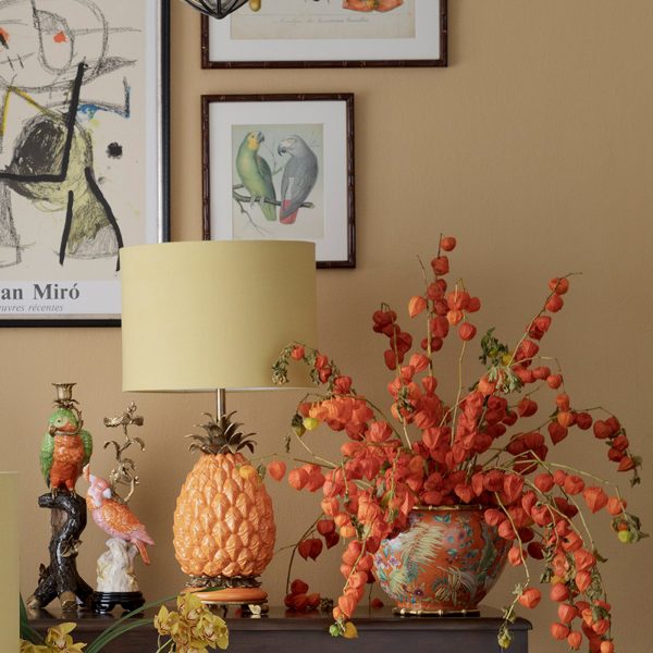 PLANTER,, RD. CORAL RED + PALM