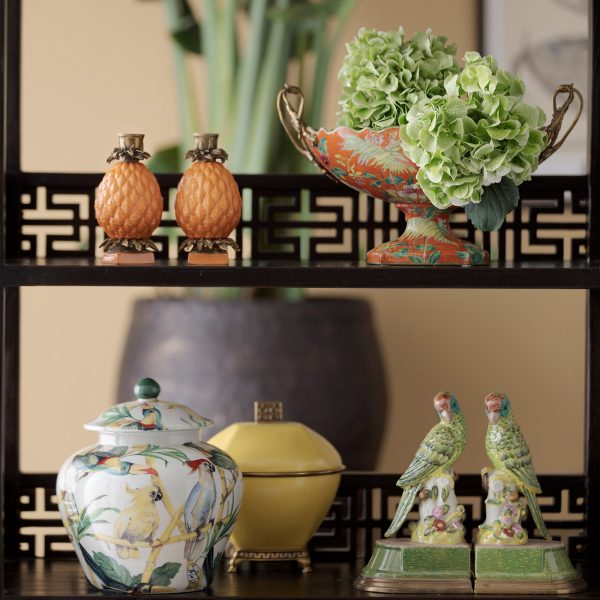 BOOKENDS, PARROTS SET OF 2