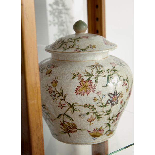 TEMPLE JAR, CHUBBY, COL FLOWER