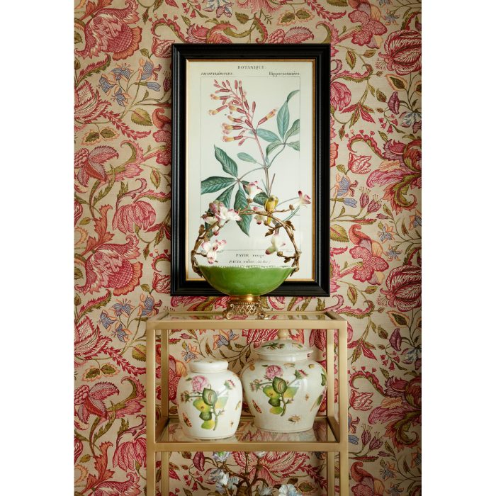 BOWL W/BZ HDL. W/FLOWERS,