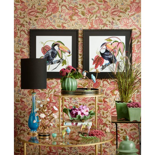 BOWL/PLATE, GREEN LEAF PORC.