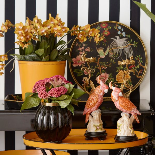 TRAY, ROUND,W/FILIGREE, BLACK