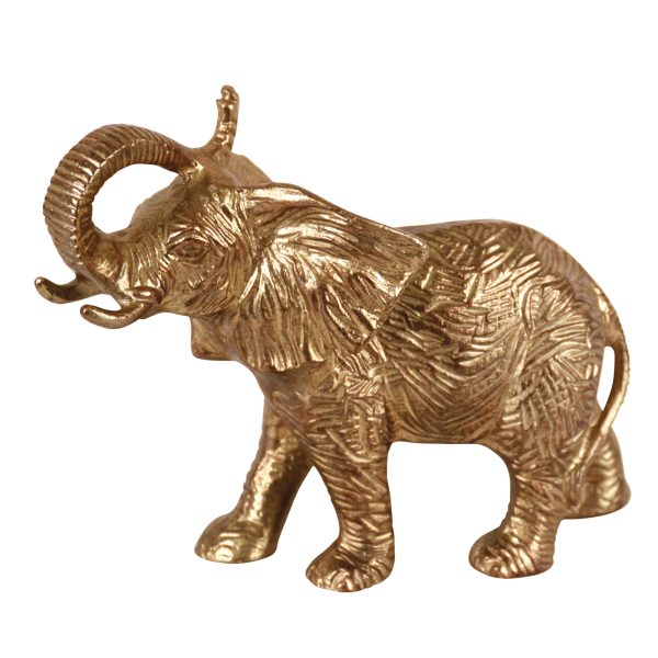 FIGURINE,ELEPHANT, TRUNK UP,