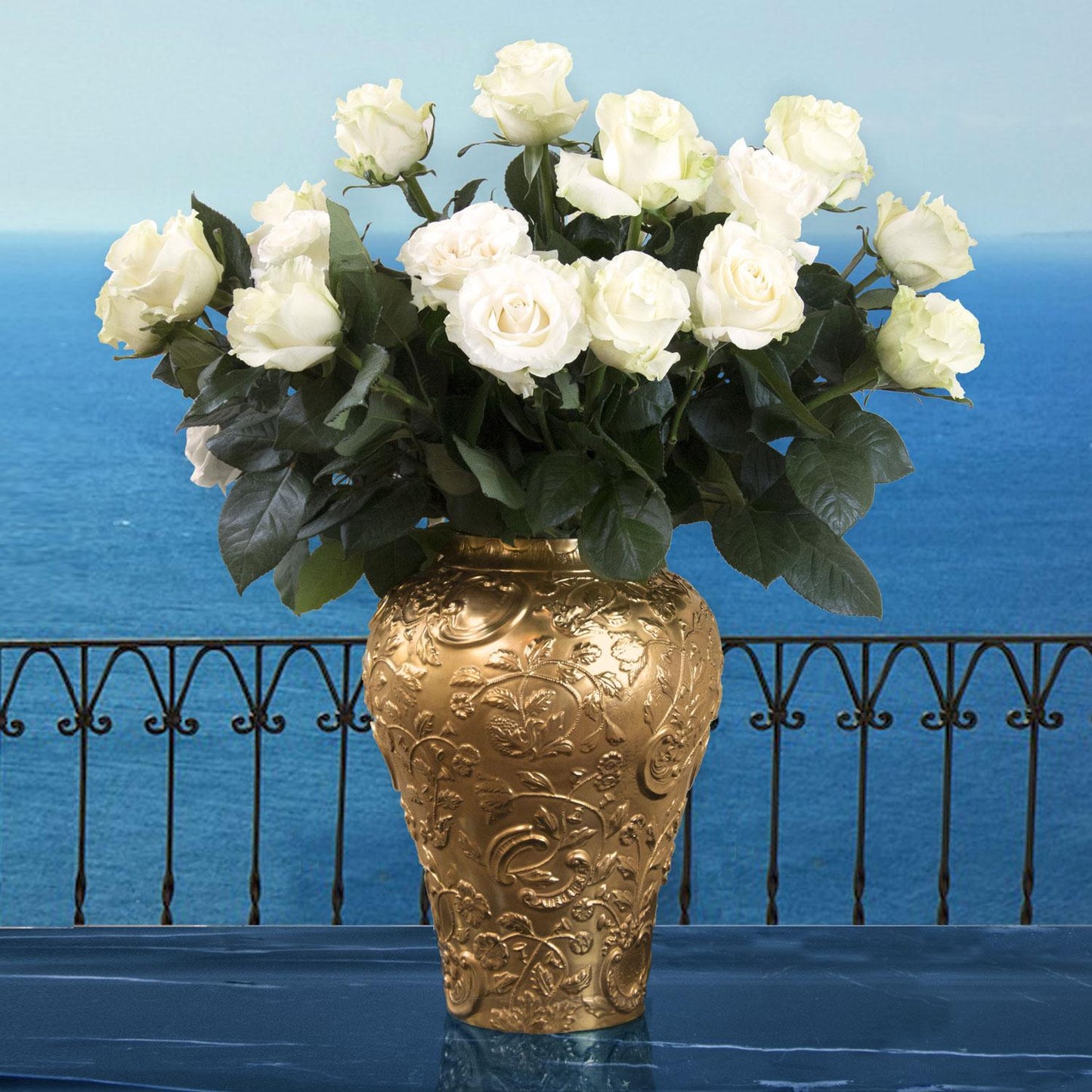 Taormina Large Vase – Gold