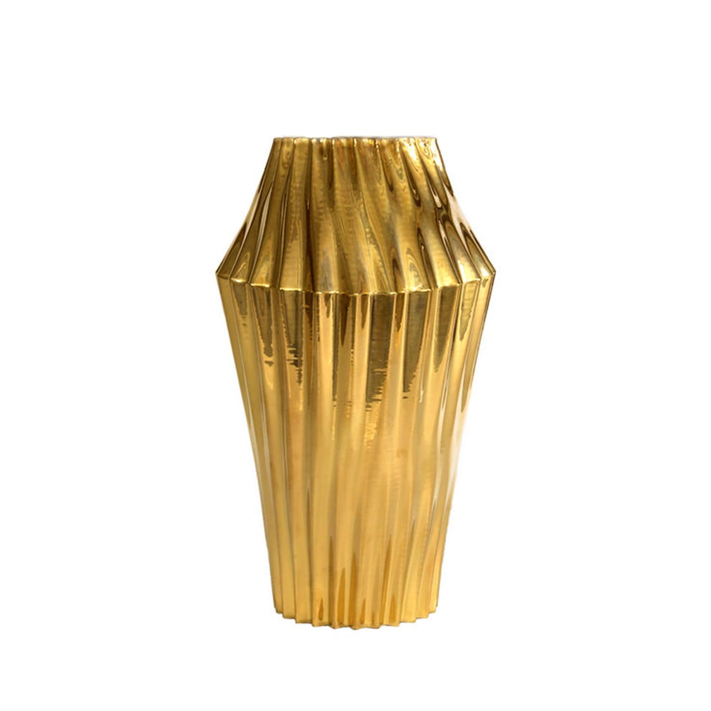 Vertigo Medium Flower Vase – Gold