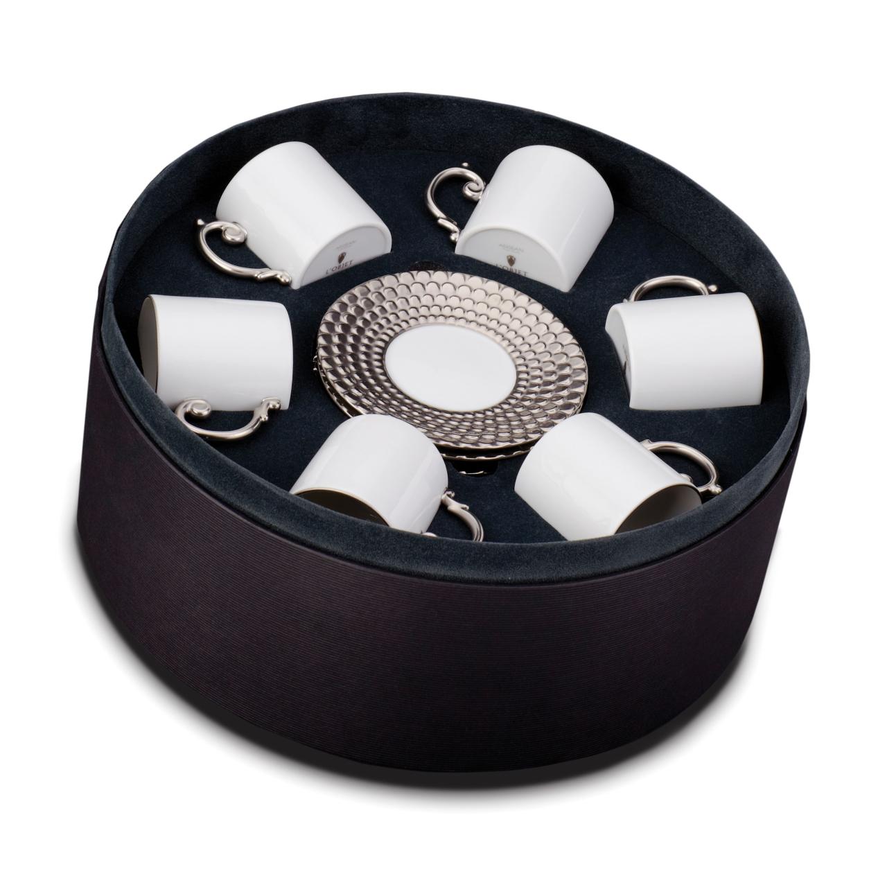 Aegean Espresso Cup + Saucer (Set of 6)