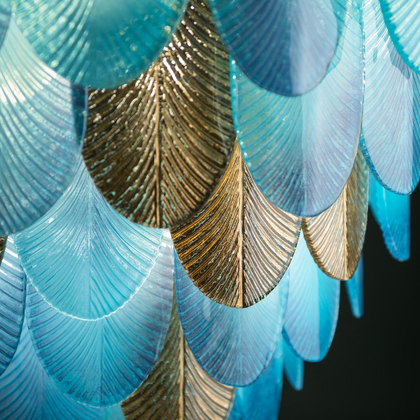 Chandelier–18 lights – Peacock Large-Mikonos