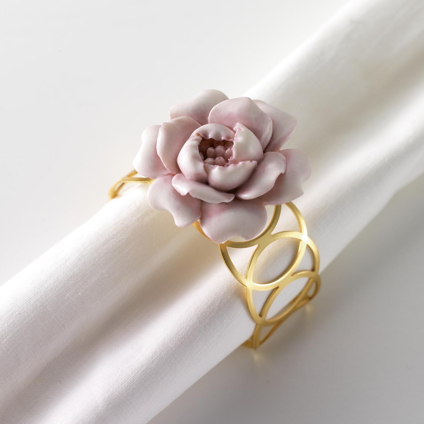 Napkin Ring Camelia pink