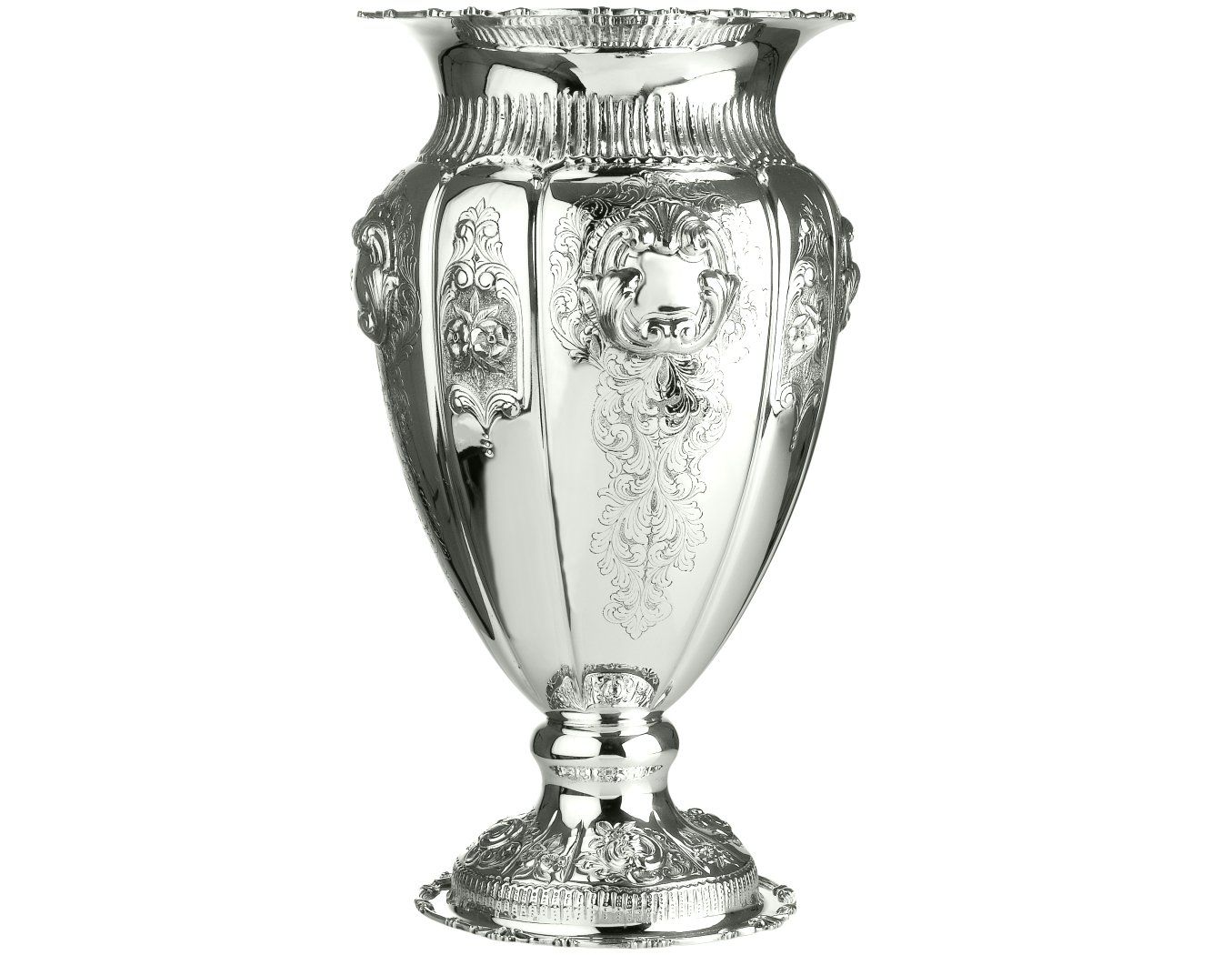 Vase-Chiselled Vase, Coat of Arms