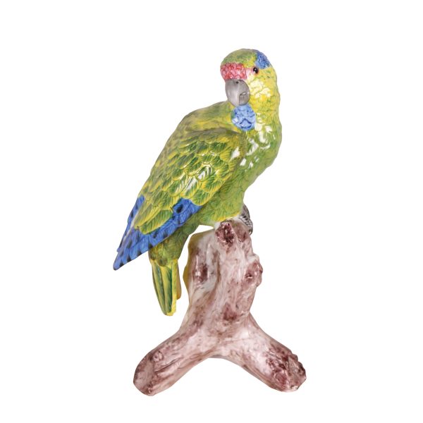 FIGURINE, PARROT, PORCELAIN,