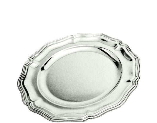 Round Plate Barocco Model / 35cm / Silver Plated