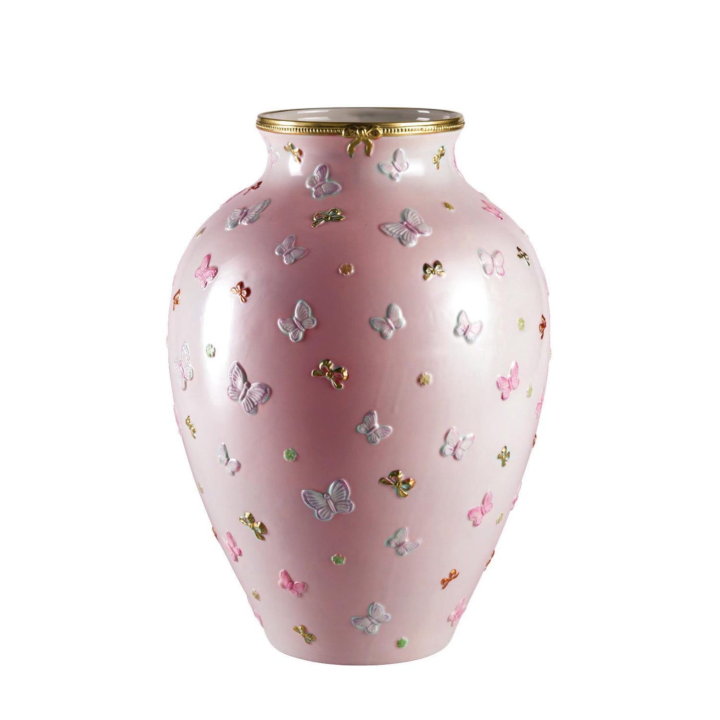 Butterfly Large Vase – Pink