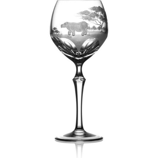 SAFARI Clear Water Crystal Glass (Hippo)