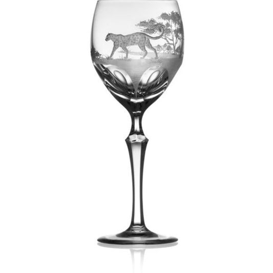 SAFARI Clear Wine Crystal Glass (Leopard)