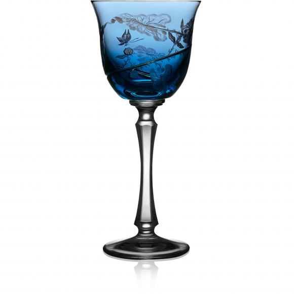 RAIN FOREST Sky Blue Water Crystal Glass