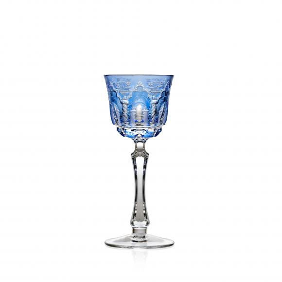 ATHENS Sky Blue Cordial Crystal Glass