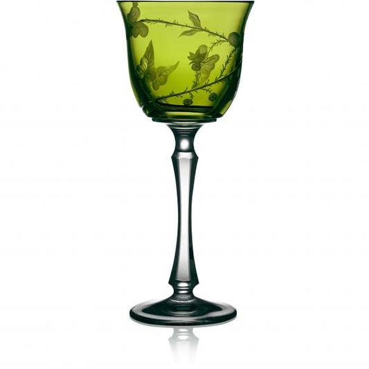 RAIN FOREST Yellow-Green Water Crystal Glass