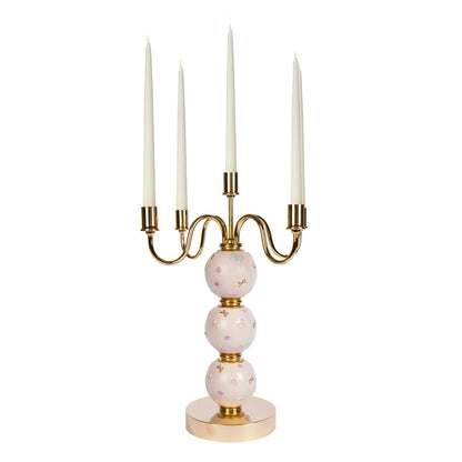 Candelabra Butterfly 5 Arms – Pink