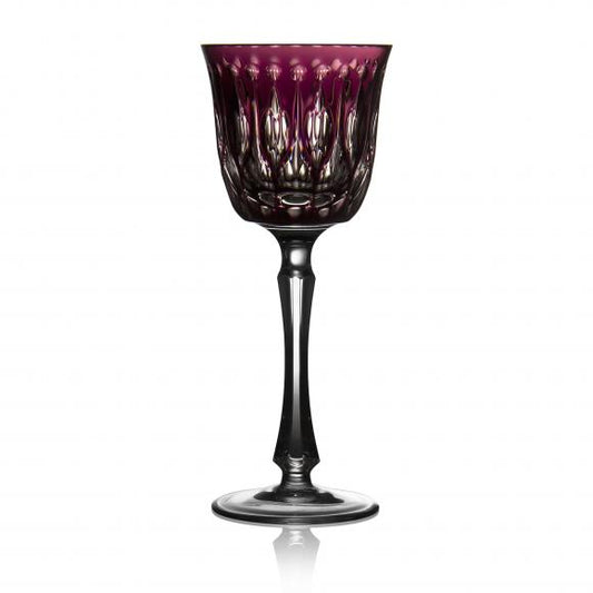 RENAISSANCE Amethyst Wine Hock Crystal Glass