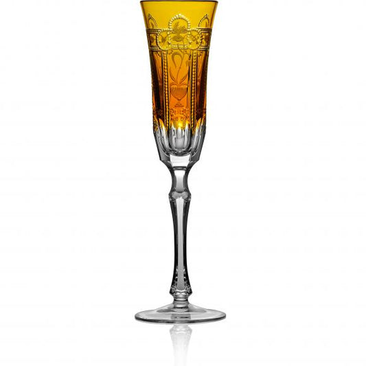 IMPERIAL Amber Flute Crystal Glass