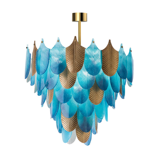 Chandelier–12 lights – Peacock Large-Mikonos