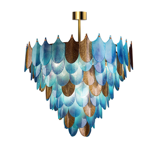 Chandelier–18 lights – Peacock Large-Mikonos