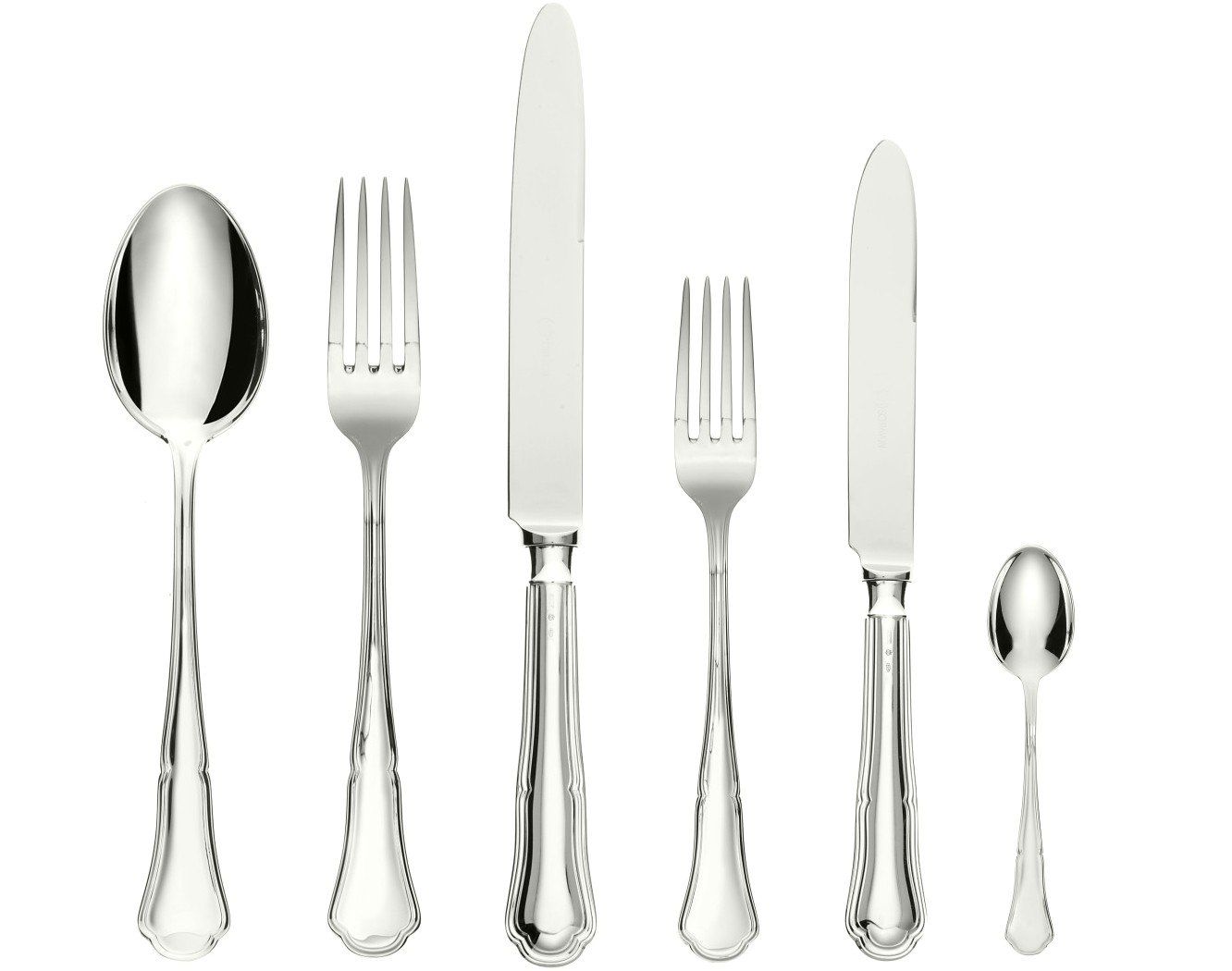 Cutlery Set, 72 Pcs Barocchino Silver Cutlery Set
