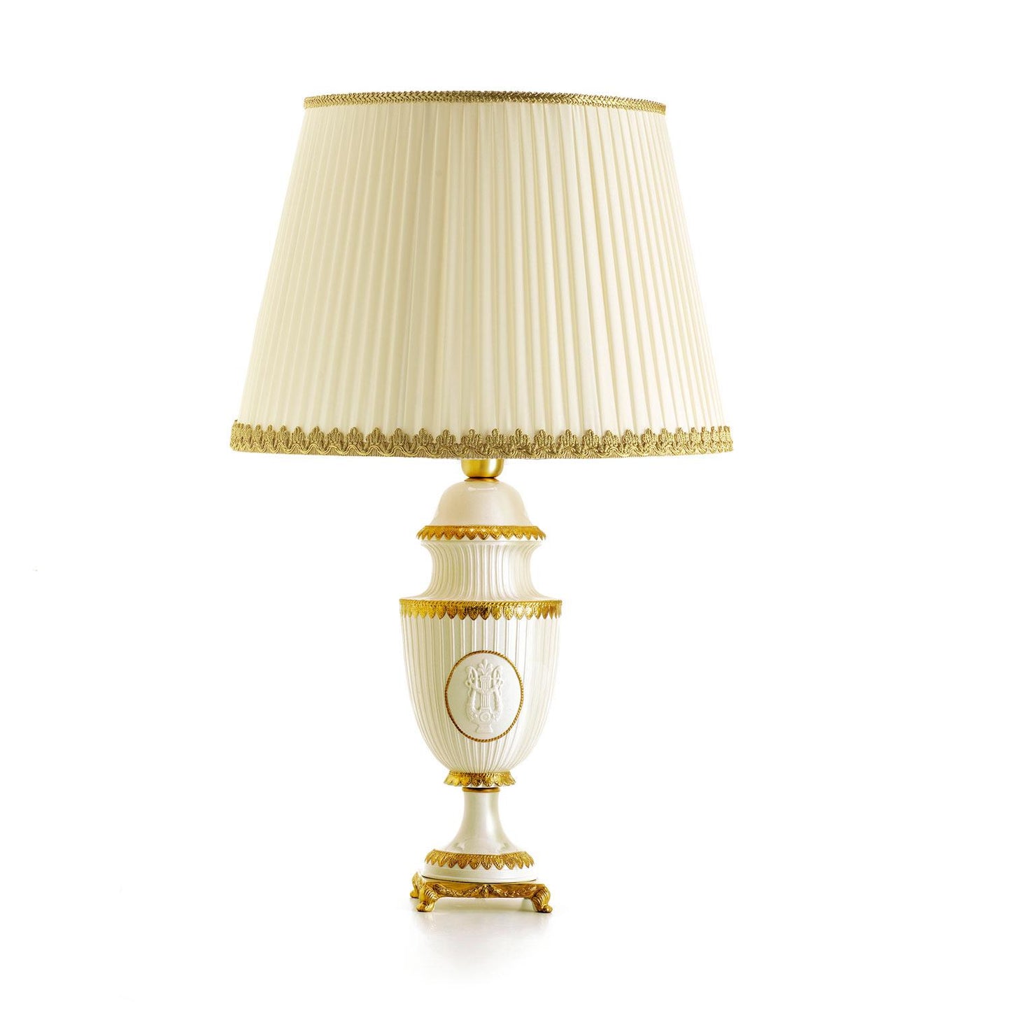 Table Lamp-Napoleon II Large-White & Gold