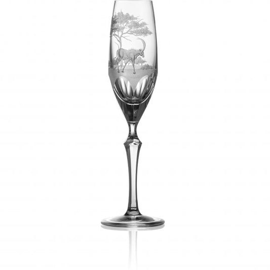 SAFARI Clear Flute Crystal Glass (Antelope)