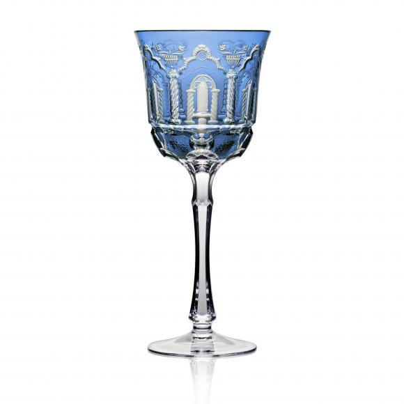 ATHENS Sky Blue Wine Hock Crsytal Glass