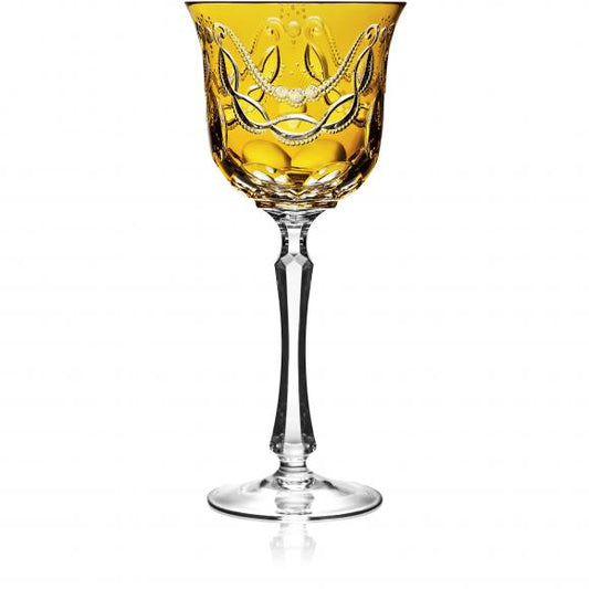 SAINT TROPEZ Amber Water Crystal Glass