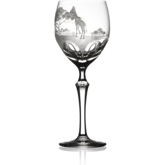 SAFARI Clear Wine Crystal Glass (Giraffe)