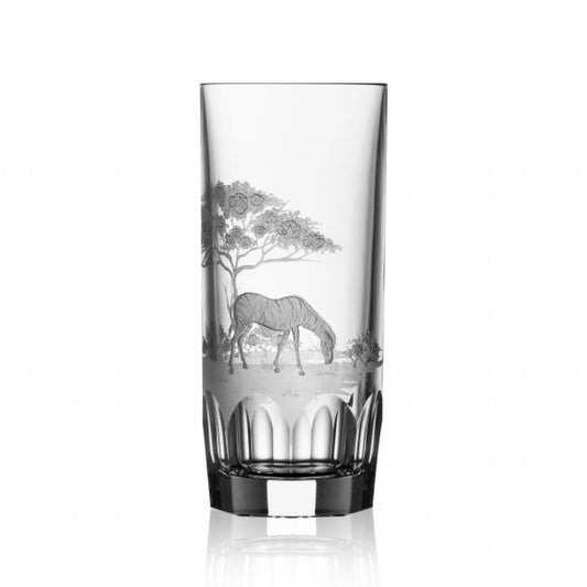 SAFARI Clear Highball Crystal Glass (Zebra)