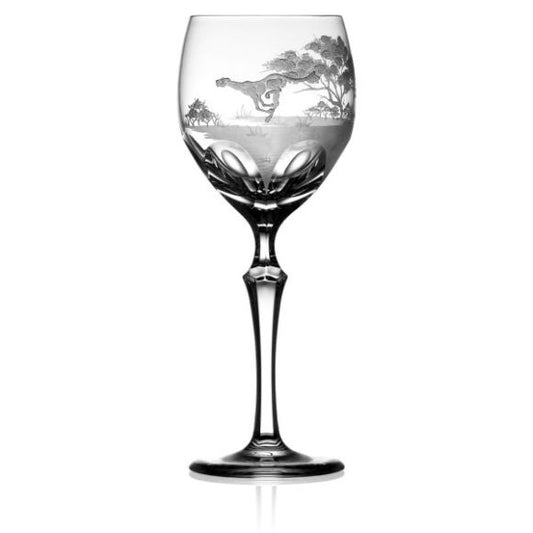 SAFARI Clear Wine Crystal Glass (Cheetah)