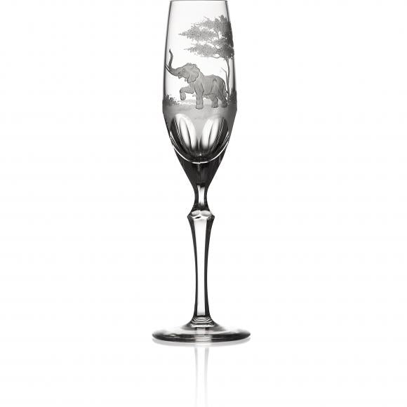 SAFARI Clear Flute Crystal Glass (Elepant)