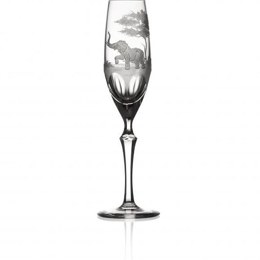 SAFARI Clear Flute Crystal Glass (Elepant)