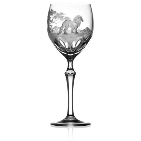 SAFARI Clear Wine Crystal Glass (Lion)