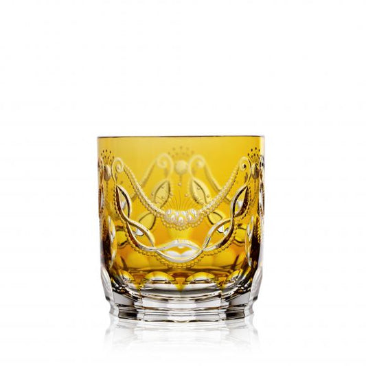 SAINT TROPEZ Amber DOF Crystal Glass