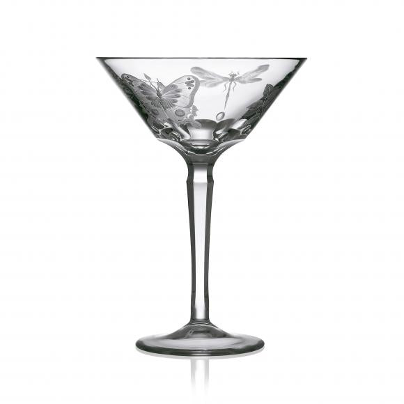 SPRINGTIME Clear Martini Crystal Glass